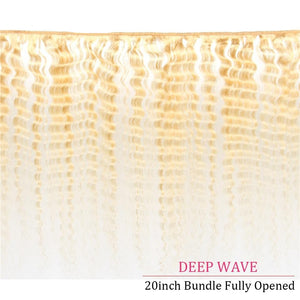 613 Blonde Brazilian Deep Wave Bundles